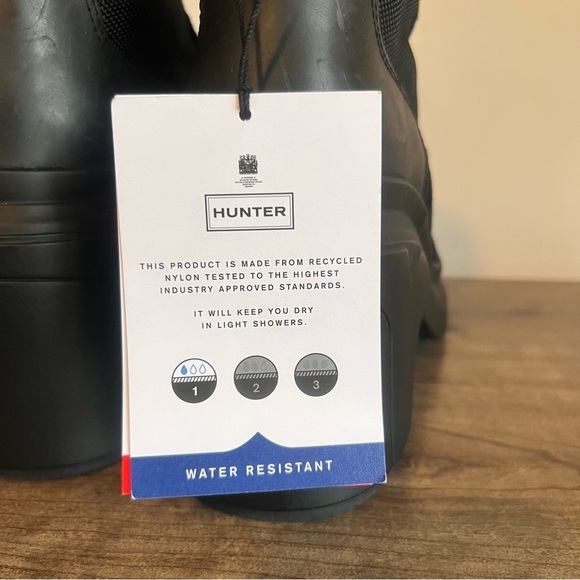 HUNTER Discoverer Women's Ankle Lace Up Heeled Boot Size 8 #664 - Picture 5 of 12